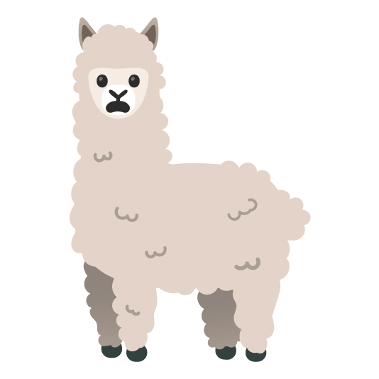 frowning llama