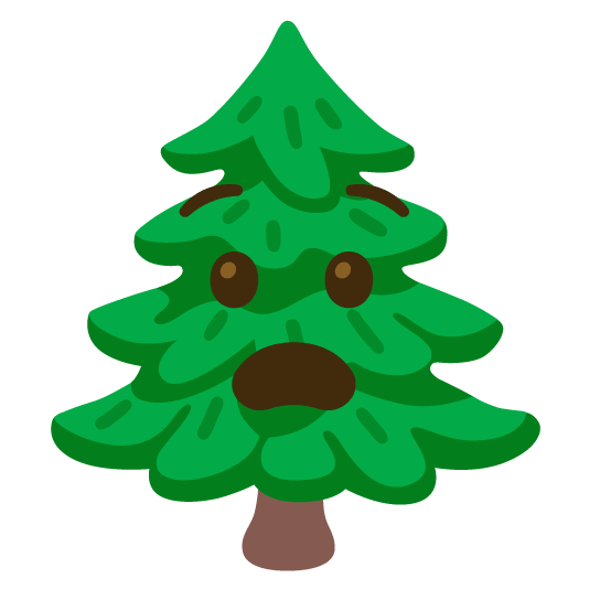 anguished evergreen tree
