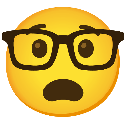 anguished nerd face