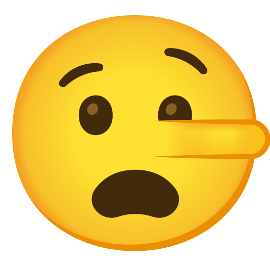 anguished lying face