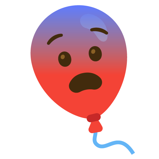 fearful balloon