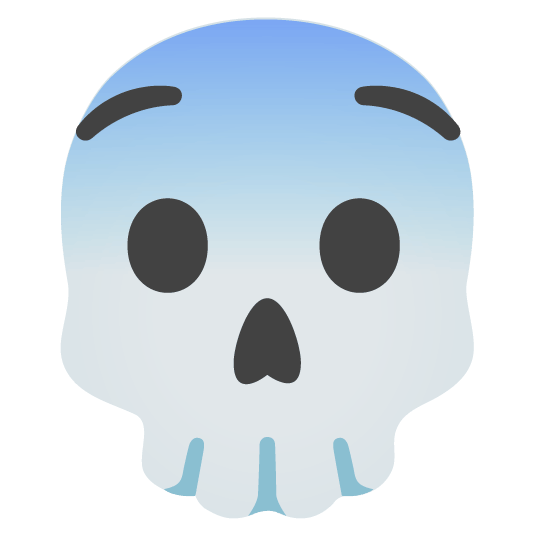 fearful skull