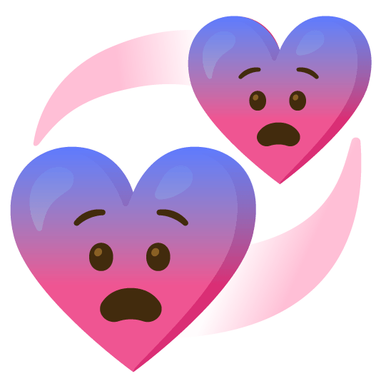 fearful revolving hearts