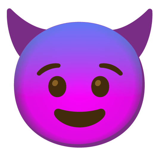 fearful smiling imp