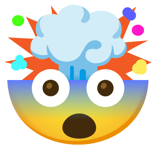 fearful exploding head