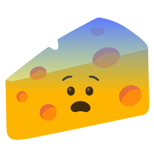 fearful cheese wedge