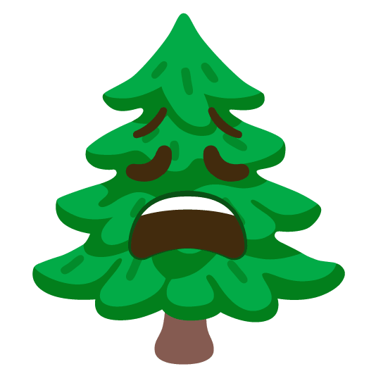 weary evergreen tree