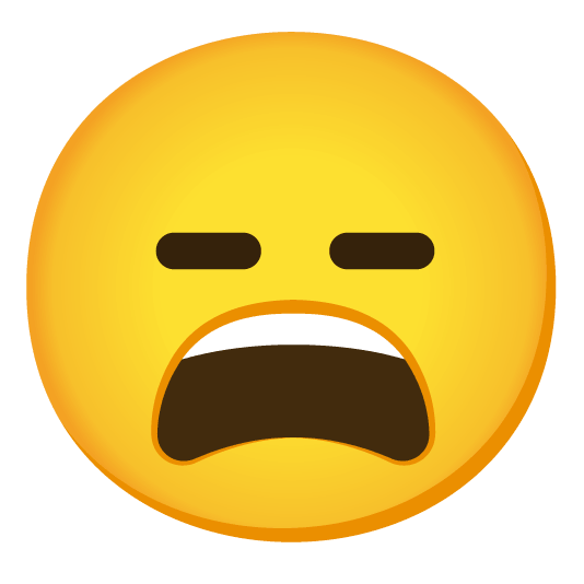 weary expressionless