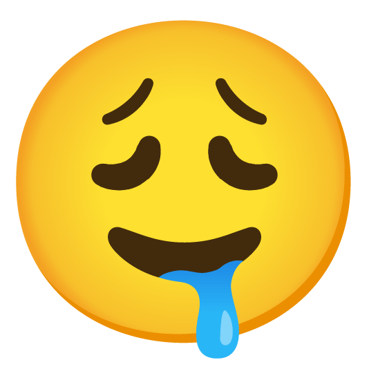 weary drooling face