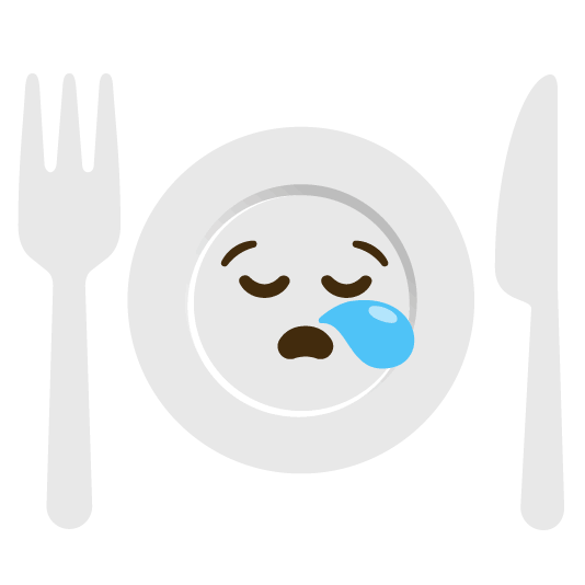 sleepy knife fork plate