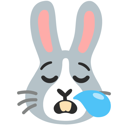 sleepy rabbit