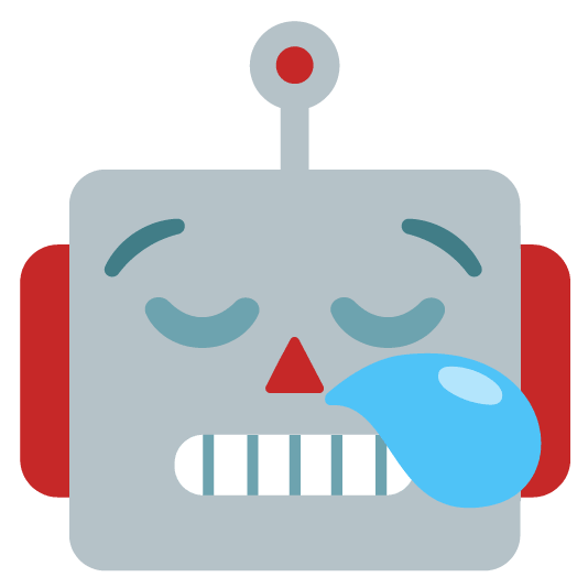 sleepy robot face