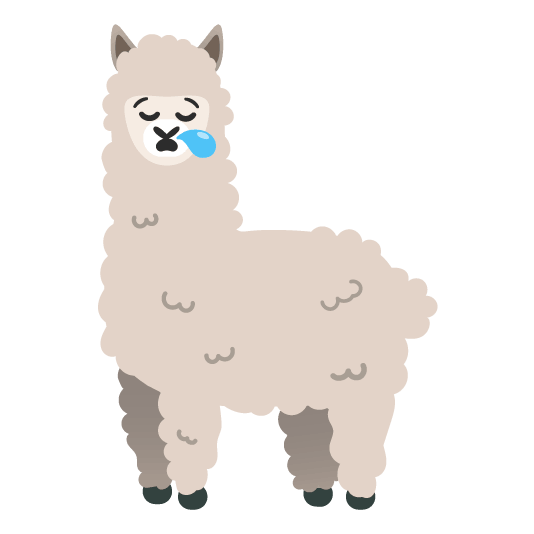 sleepy llama