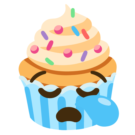 sleepy cupcake