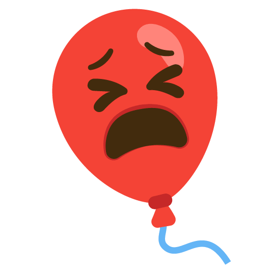 tired face balloon