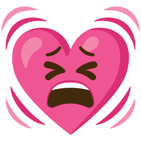 tired face heartbeat