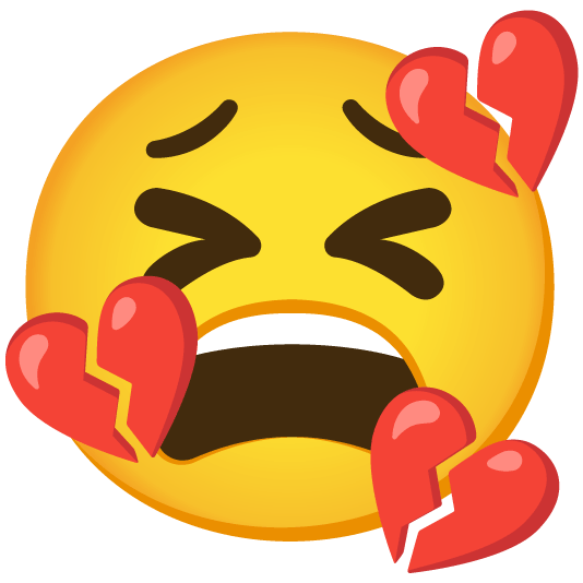 tired face broken heart