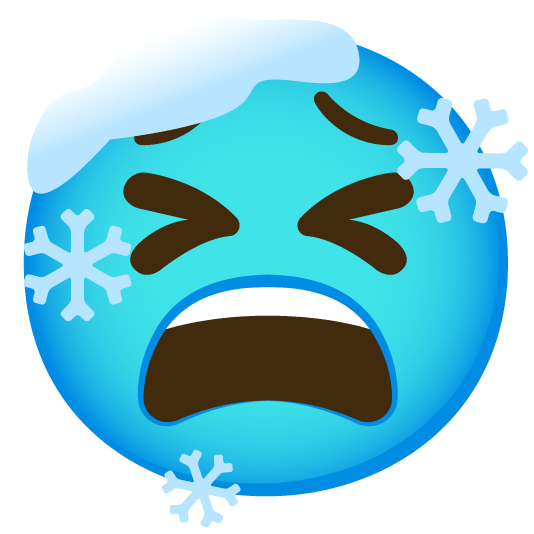 tired face cold face