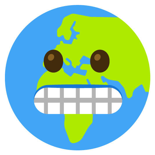 grimacing earth africa