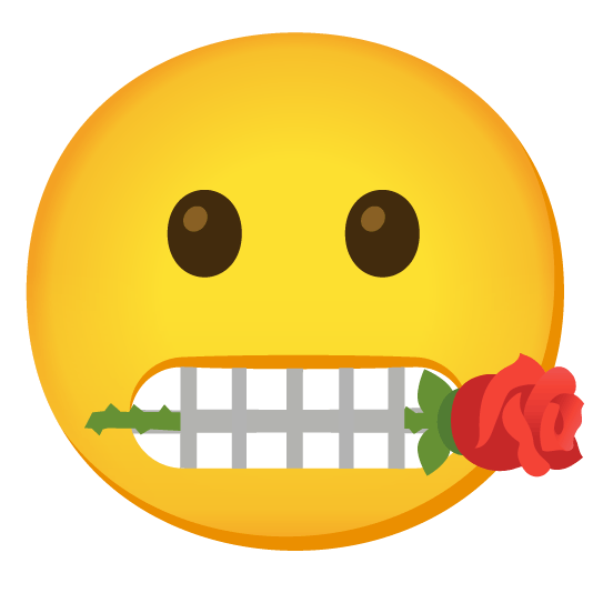 grimacing rose