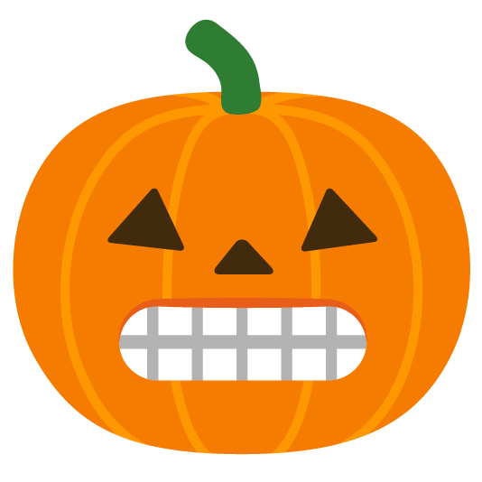 grimacing jack o lantern