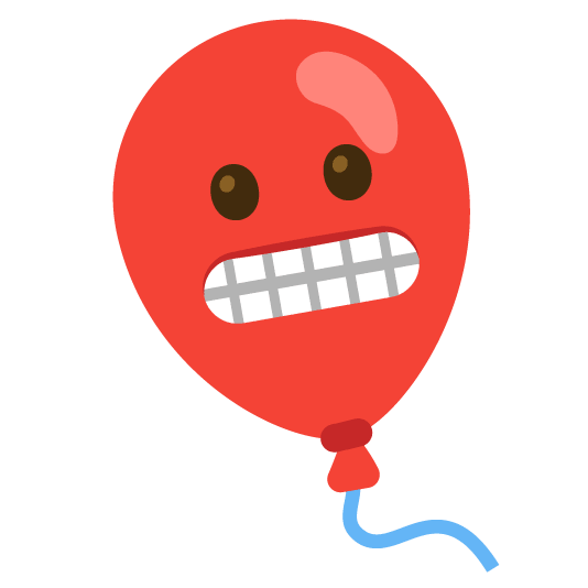 grimacing balloon