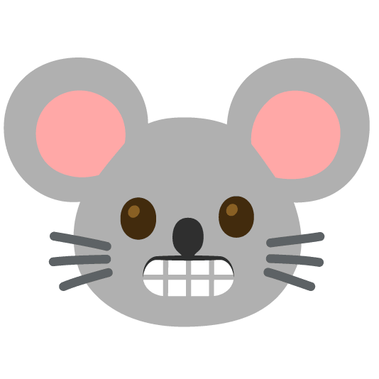 grimacing mouse