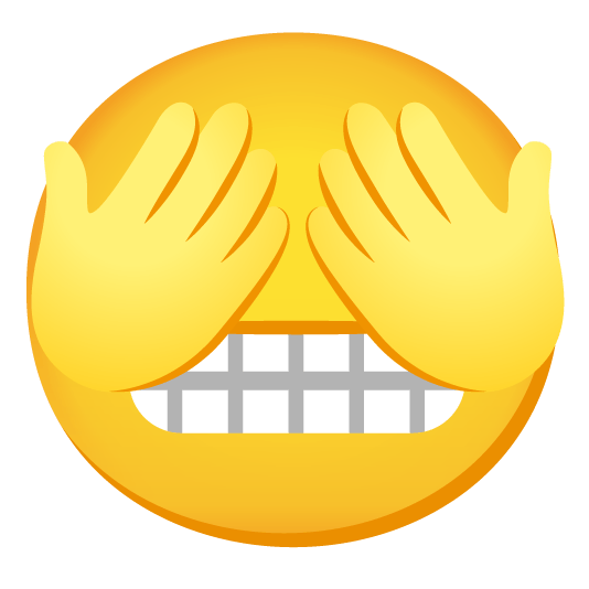 grimacing see no evil