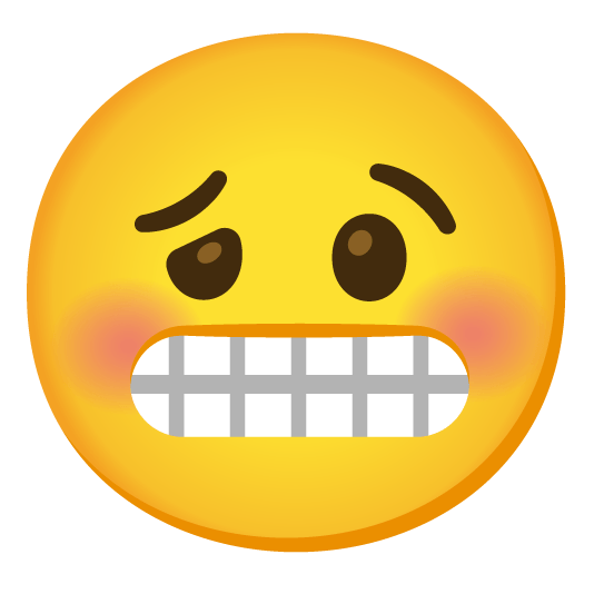 grimacing woozy face