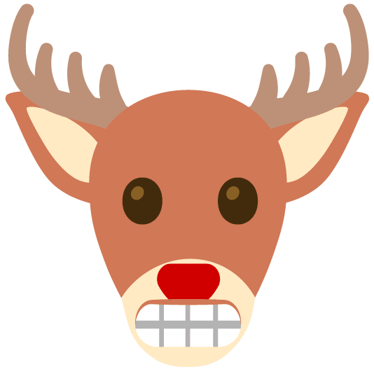 grimacing deer