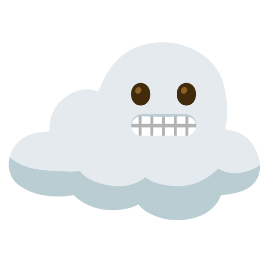 grimacing cloud
