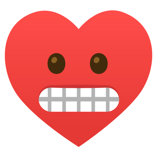 grimacing hearts