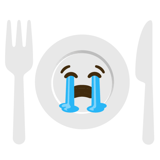 sob knife fork plate