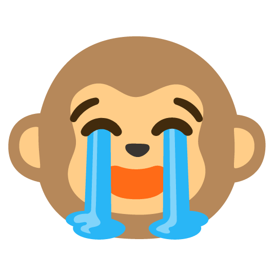 sob monkey face