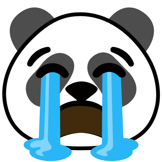 sob panda face