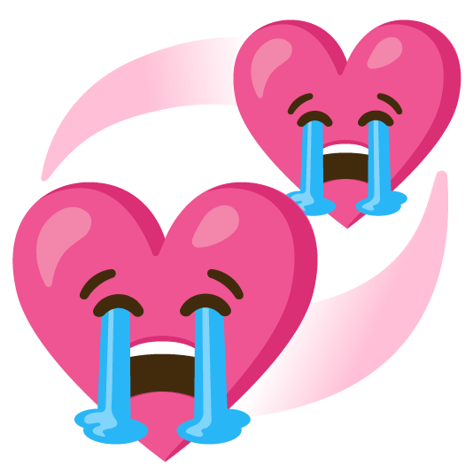 sob revolving hearts