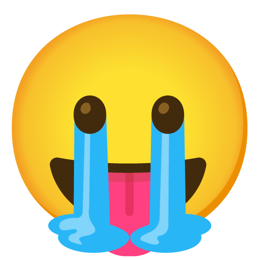 sob stuck out tongue