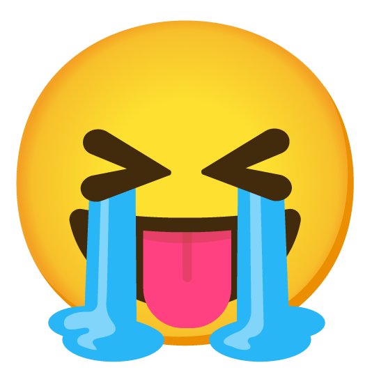 sob stuck out tongue closed eyes