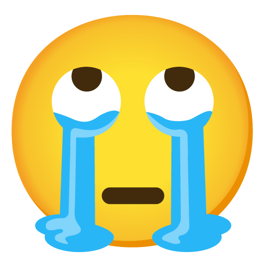 sob face with rolling eyes