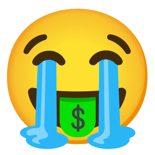 sob money mouth face