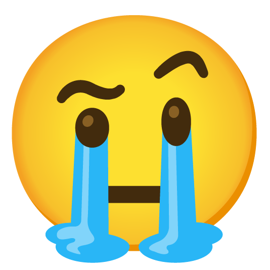 sob face with raised eyebrow