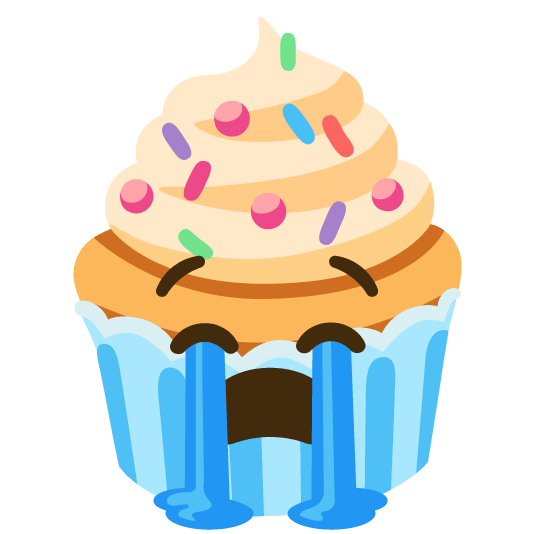 sob cupcake