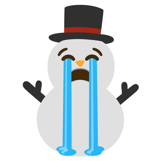 sob snowman without snow