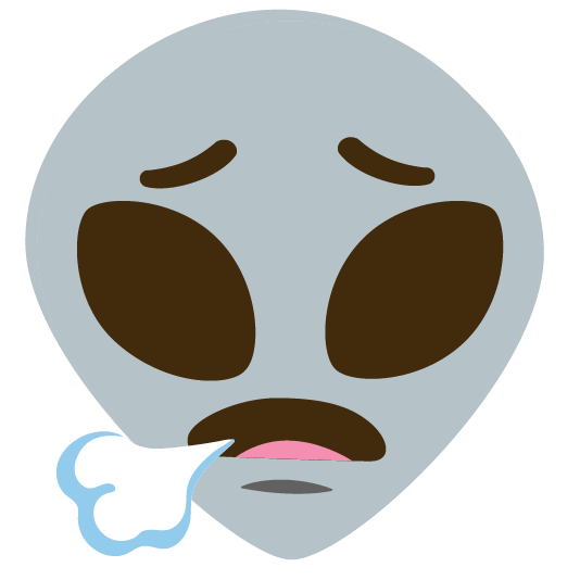 face exhaling alien