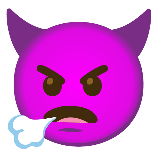 face exhaling imp