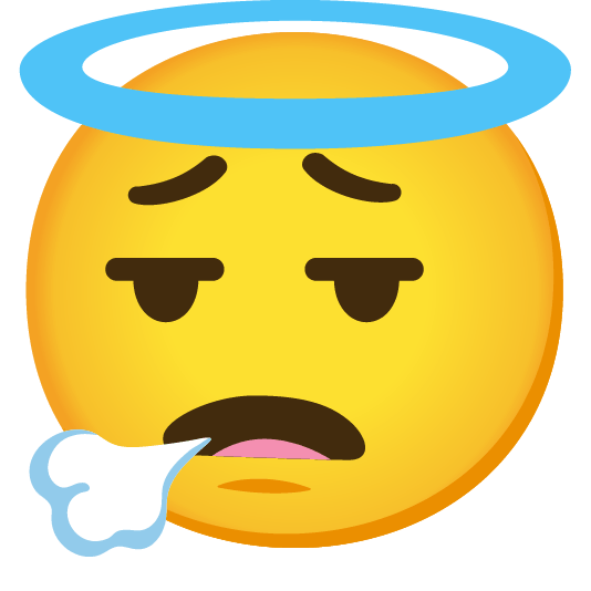 face exhaling innocent