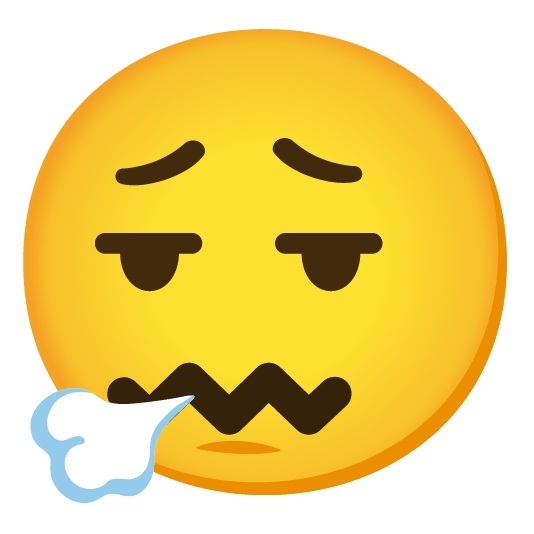 face exhaling confounded