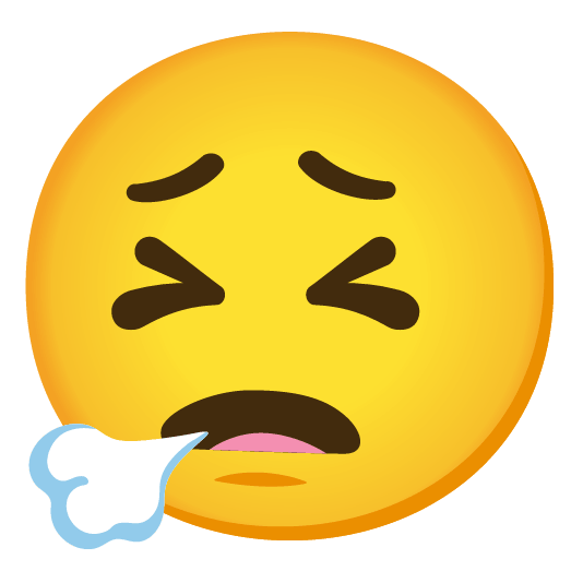 face exhaling persevere