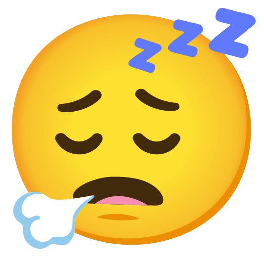 face exhaling sleeping