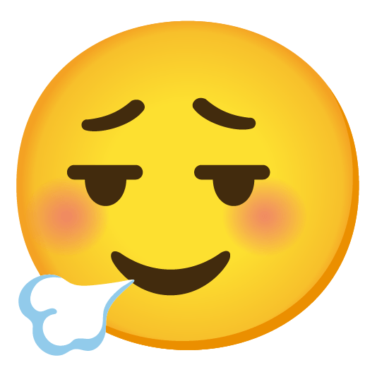 face exhaling relaxed